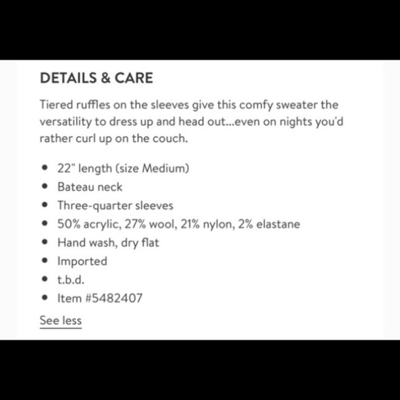 Madewell Tiered Ruffle Sleeve Sweater - Picture 10 of 10